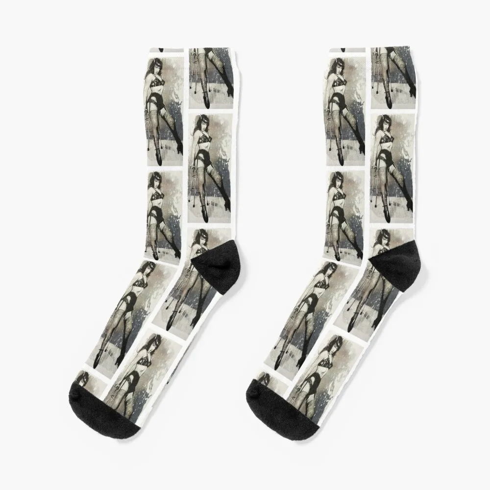 

Bettie Page Socks Compression stockings Sports socks Socks with print hiphop Socks Men's Women's