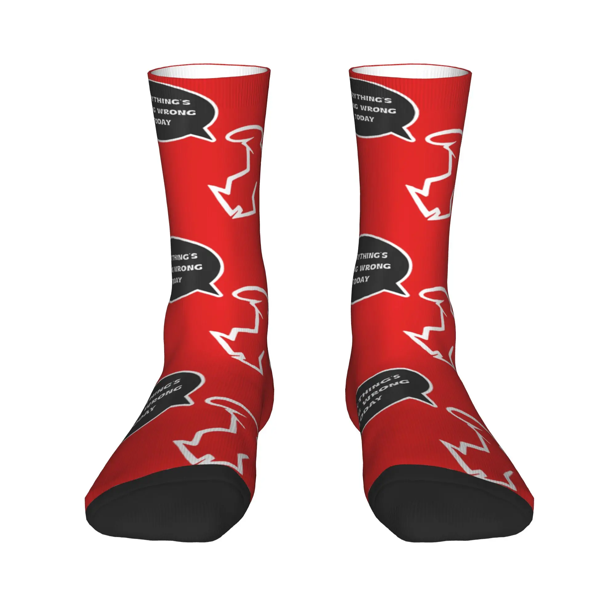 Everything’s Going Wrong todayby The Iconic La Linea Style Socks  Non Skid Stockings Men Medium Soft Outdoor Socks Graphic Socks