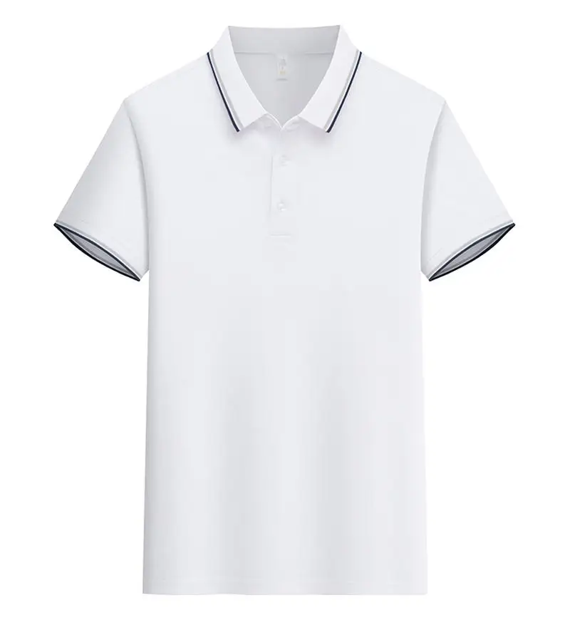 Summer new classic fashion Watson series double bar lapel unisex short sleeved social casual comfortable Polo shirt XH-2302