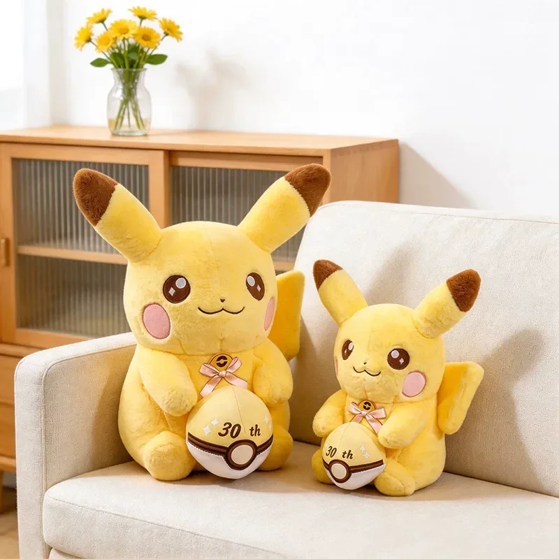 35/50/70 cm Pokemon 30th Anniversary Pikachu Niedliches Plüschtier Cartoon Stofftier Kawaii Home Decor Begleitpuppe Geburtstagsgeschenk