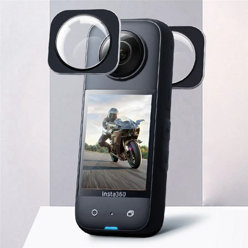 Para Insta360 X3 Protector de lente de espejo Protector de lente de vidrio templado óptico reemplazo antiarañazos