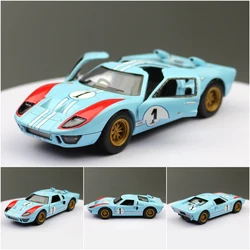 1:32 1966 Ford GT40 Alloy Sports Car Model Diecast Metal Toy Track Racing Car Vehicles Model Simulation Collection Children Gift