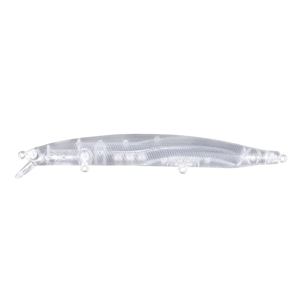Señuelos Minnow sin pintar 13.5cm – Jerkbait transparente para aerógrafo - imagen 4
