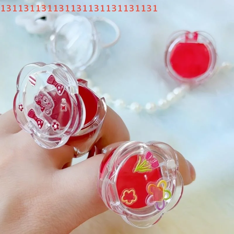 3.5 جرام لطيف جرة أحمر الخدود حاوية فرك الشفاه البلاستيكية الفارغة مع غطاء على شكل حلقة لقناع بلسم العناية بالبشرة برطمانات التجميل #3