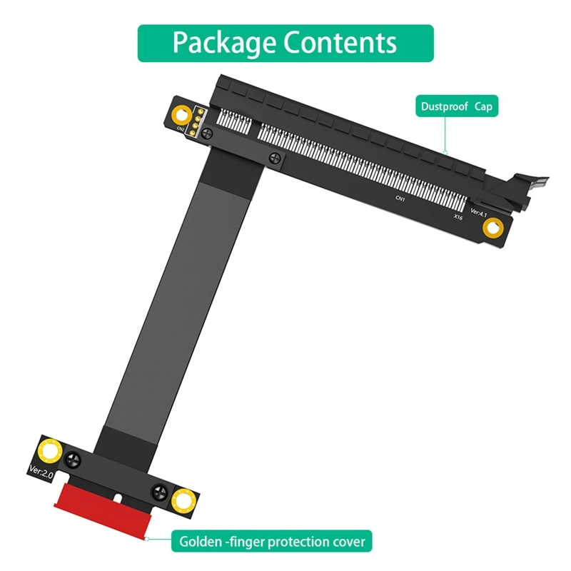 Cable extensor PCI-E PCI Express 3,0 1X a 16X, Mini PCI Express, 24Cm