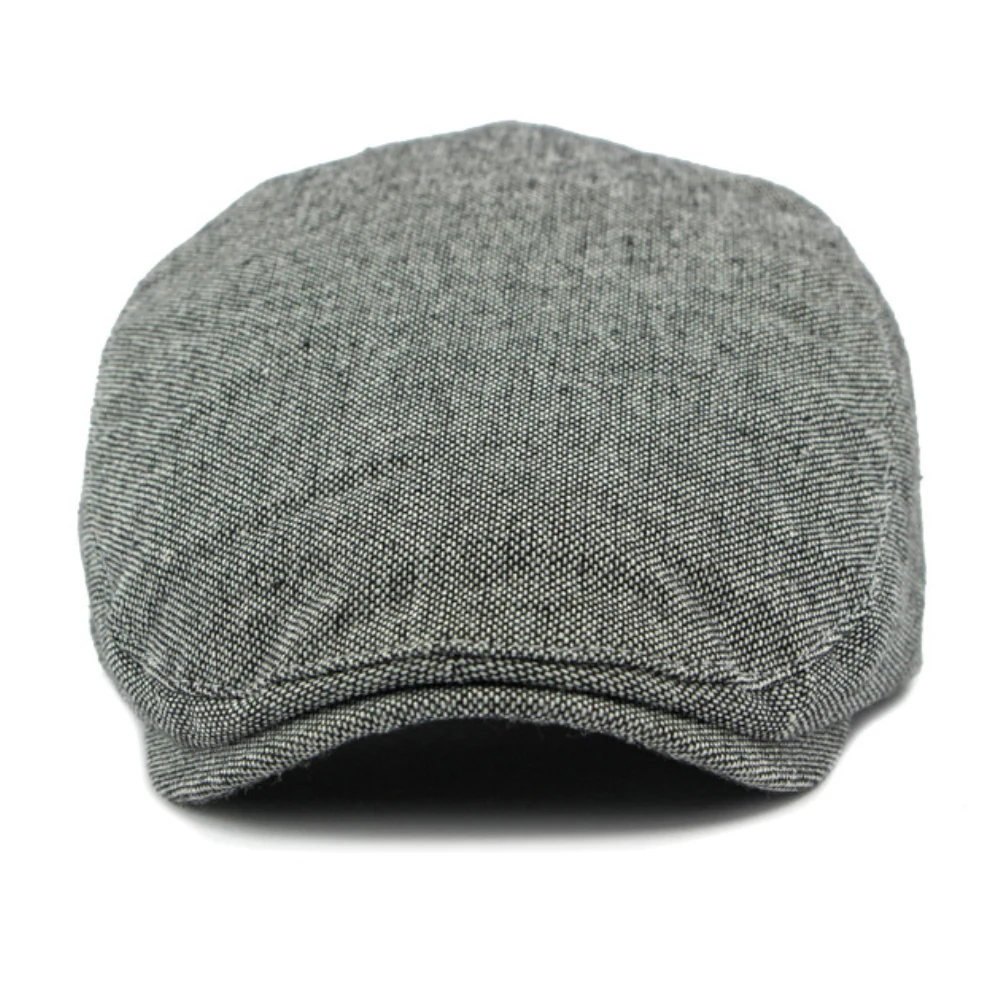 

HT4343 Berets New Spring Summer Breathable Linen Caps for Men Women Male Female Ivy Flat Cap Adjustable Artist Painter Beret Cap