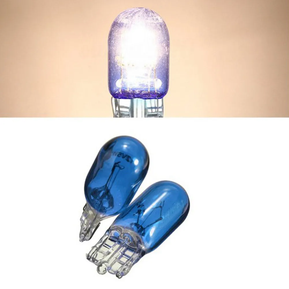2pcs Wedge Halogen Lamp W5W 501 194 LED Indoor Bulb Car Truck Blue Auto Parts High Quality Car Lights Brake Lights