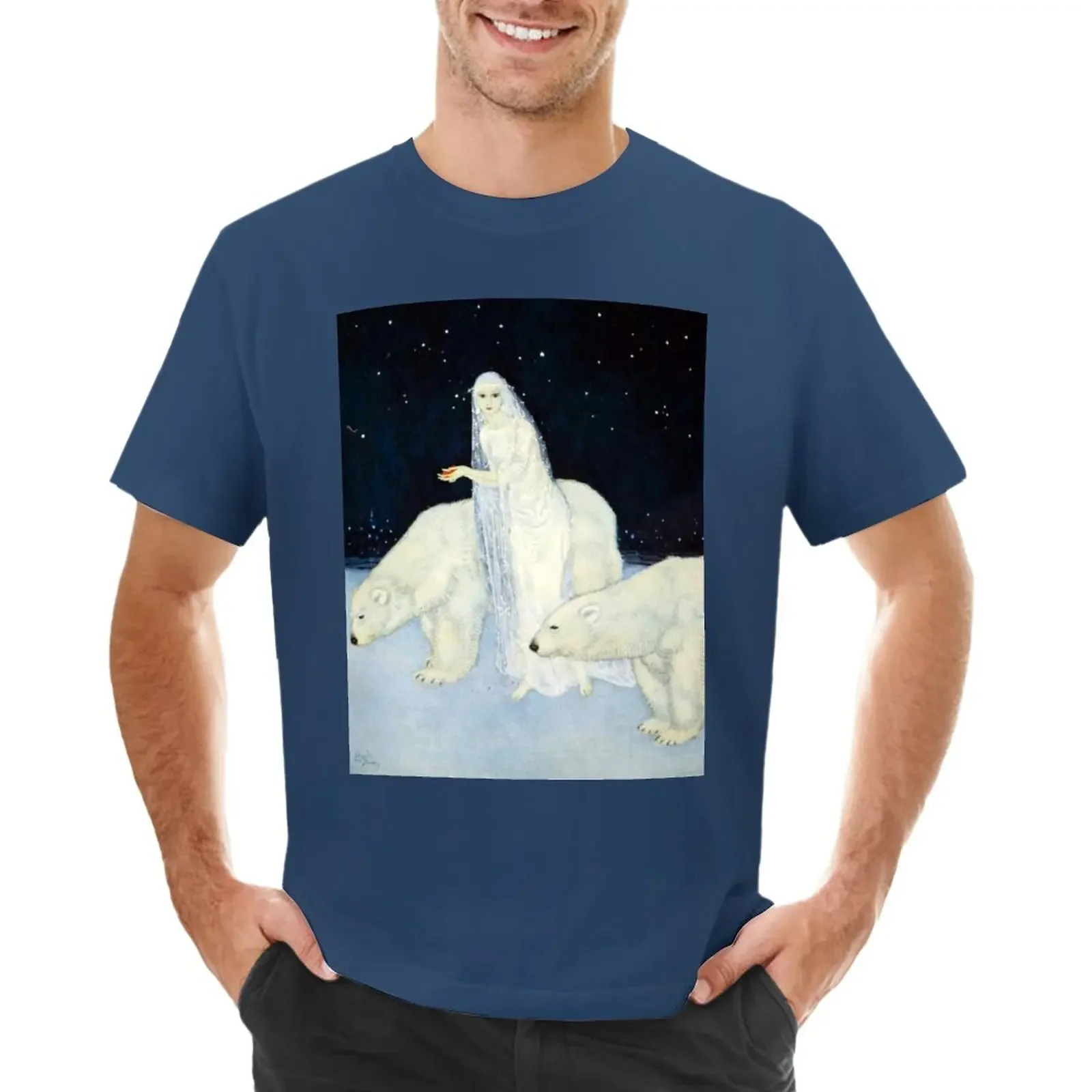 The Ice Maiden - Edmund Dulac T-Shirt blacks oversizeds plus size tops mens graphic t-shirts funny