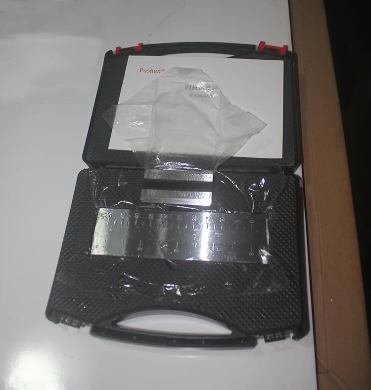 THƯƠNG HIỆU PUSHEN Rãnh Đơn Grindometer Độ Chính Xác Cao Độ Mịn của Xay Đồng Hồ Đo meter tester Xay Micron Hegman thiết bị đo sơn mực