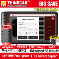 THINKCAR ThinkScan Max 2 OBD2 Scanner Full System Car Diagnostic tool with CANFD For GM After 2020 AF DPF 28 Reset Lifetime Free
