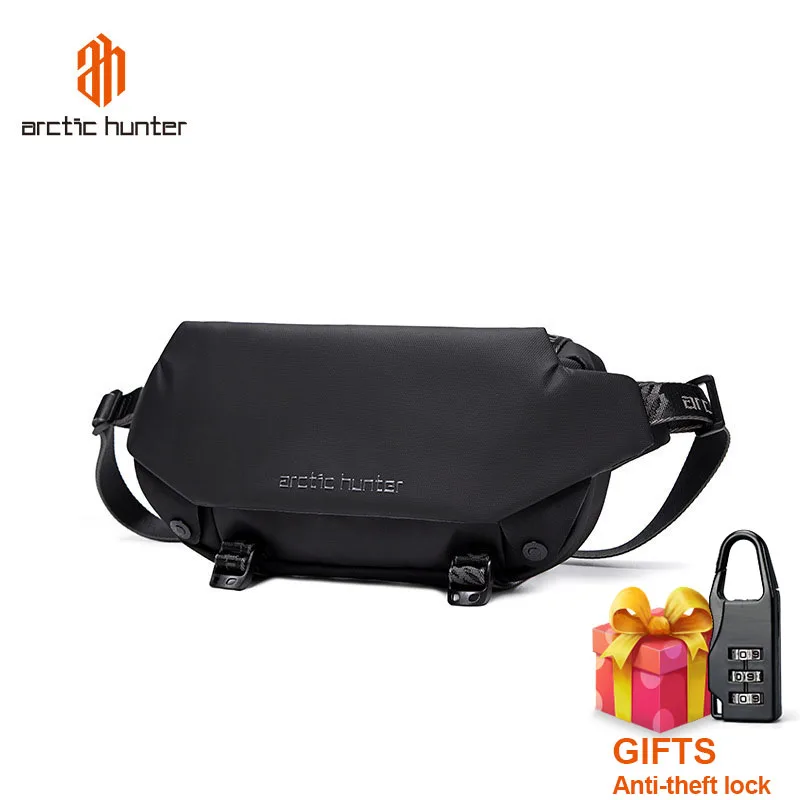 ARCTIC HUNTER New Outdoor Casual Shoulder Bag Men Crossbody Bag Men Lightweight Waterproof Strap Chest Bag Boy Daily Travel Bag