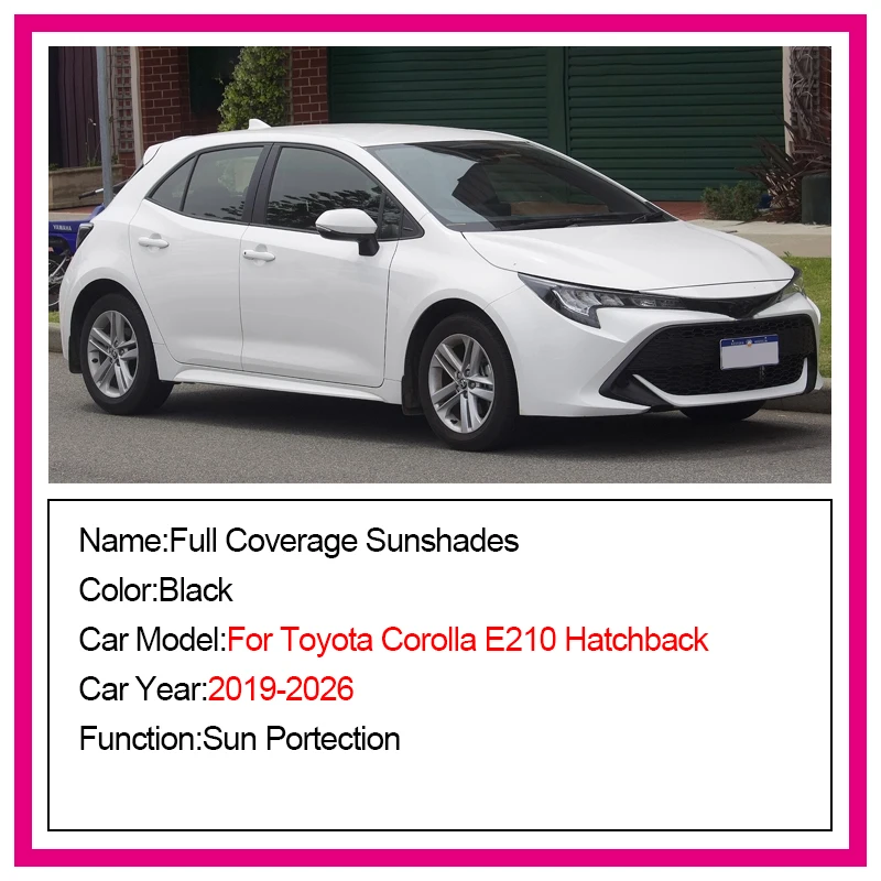 Sun Shade For Toyota Corolla E210 Auris Hatchback 2019-2026 Visor Heat Insulation Mesh Sunshade UV Protection Auto Accessories view 2
