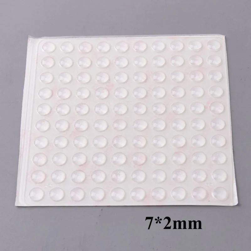 100Pcs 7*2MM Protective Silicone Rubber Feet Pads 7mm Ant-slip Furniture Laptop Cabinet Bumpers Protector Pad Shock Absorber