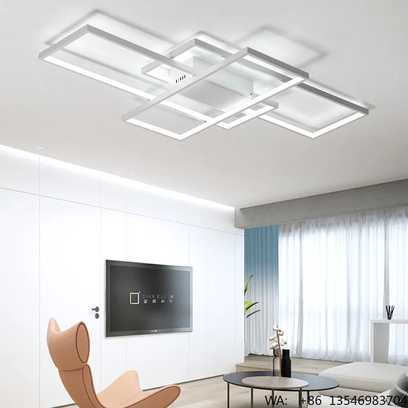 New Modern Minimalist LED Ceiling Light Home Living Room Bedroom Restaurant Hotel-Full Spectrum High CRI 90 Eye-Care Adjustable