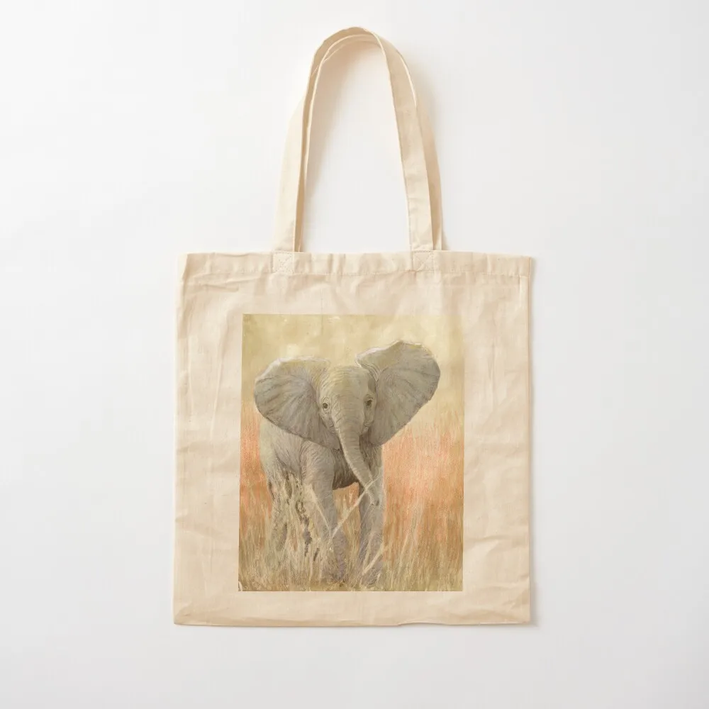 

African Baby Elephant Tote Bag free delivery bags reusable shopping bags
