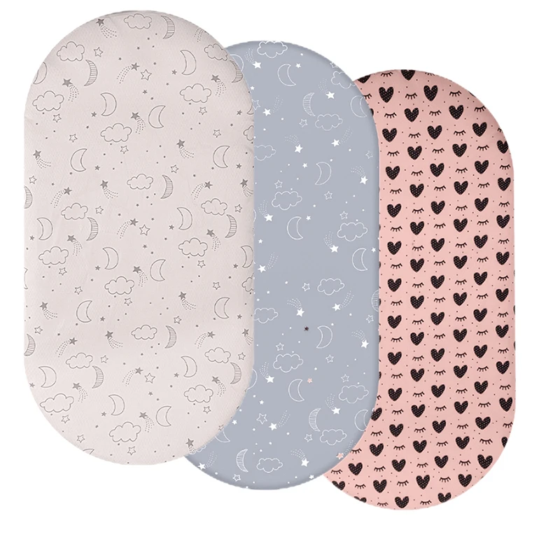 

Атласная простыня для люльки для ребенка, мягкие шелковые простыни для колыбели для овальной колыбели, наматрасник, защита для детских волос, кожи