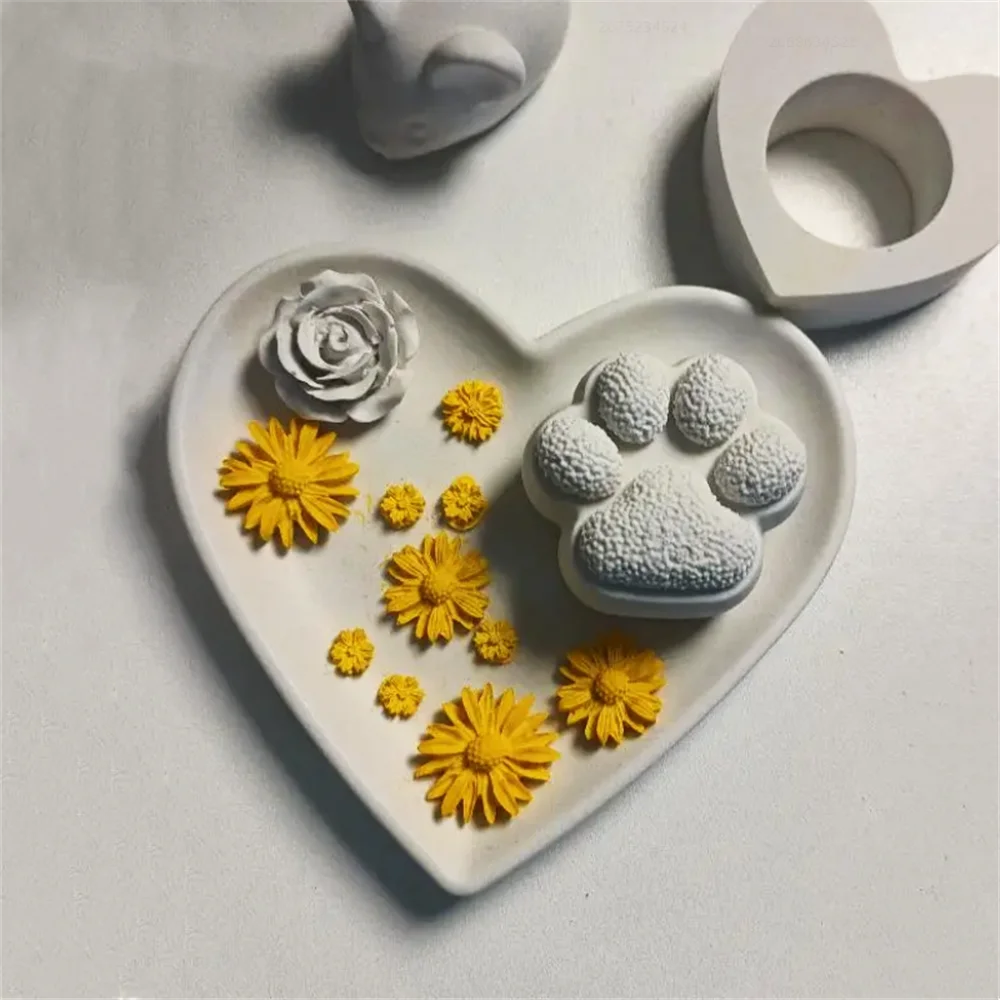 Heart Tray Silicone Mold Heart Resin Mold For Epoxy Casting Tray Bowls, Heart-Shaped Resin Mold For DIY Clay Crafts