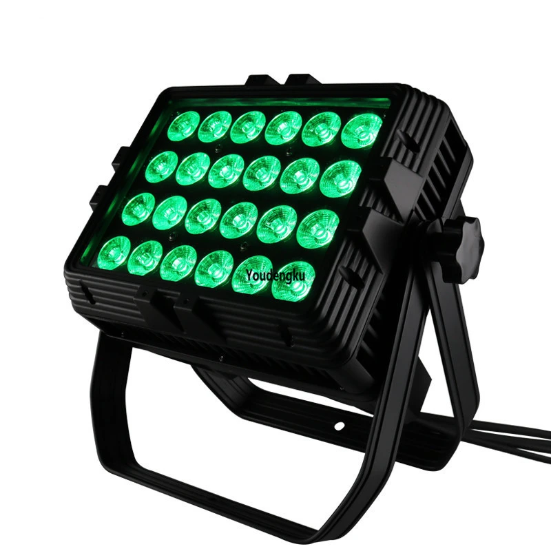 야외 조경 경기장용 방수 LED 조명 벽 와셔, RGBW DMX 24x10W, 4 인 1 RGBW LED 도시 컬러 투광 조명, 4 개