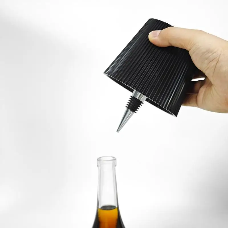 Lampe LED Rechargeable pour Bouteille de Vin, 3 Documents, Gradation, Table, Veilleuse, Commande Tactile, Accessoire Décoratif
