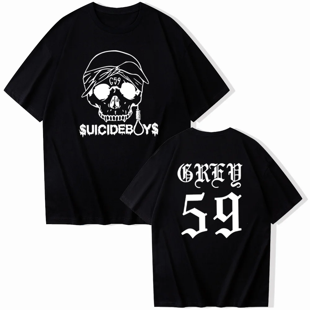 Suicideboys G59 Tour shirt, American Hip Hop, fan gift, crew neck, casual T-shirt, chic street wear for both men and women