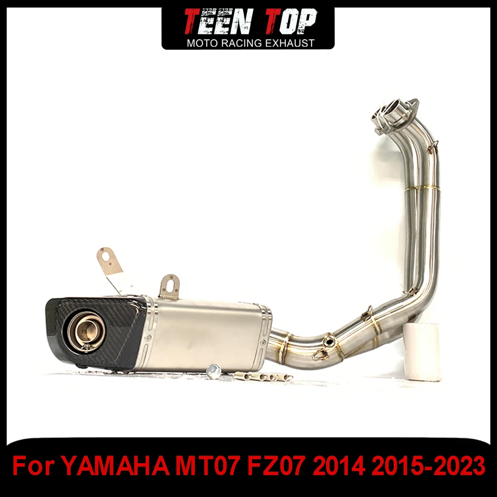 

Slip-On Exhaust Front Link Pipe For YAMAHA XTRIBUTE/XSR700 Motorcycle Exhaust Escape Under-bike Full Systems MT07 FZ07 2014-2023