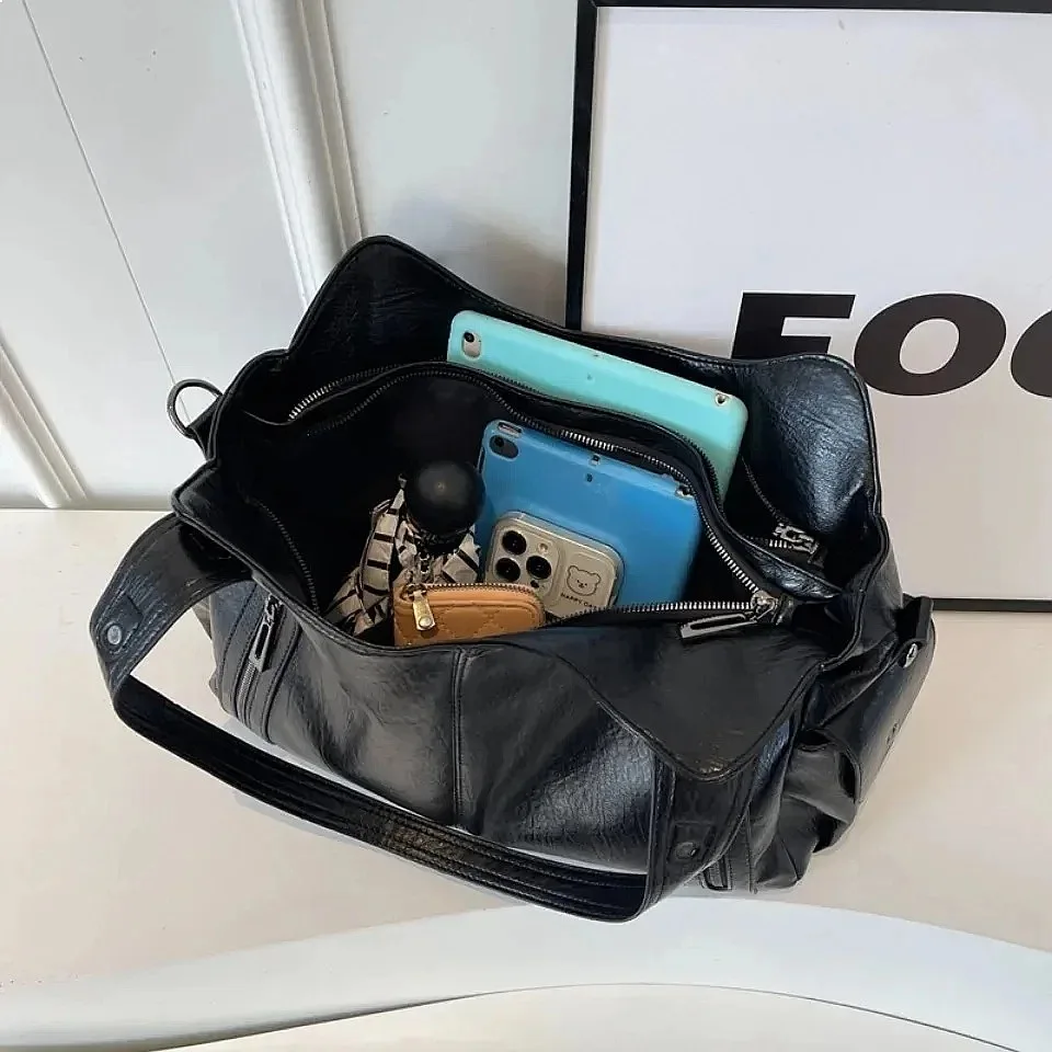CGCBAG 2026 New Lage Capacity y2k Tote Bags For Women Luxury Designers Female Shoulder Bag High Quality PU Leather Handbags