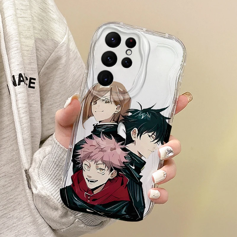 New Anime Jujutsu Kaisen Phone Soft Case for Samsung Galaxy S25 S24 S23 S22 Ultra Plus S21 FE A73 A72 A55 A54 TPU Silicone Cover