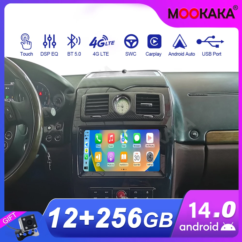 شاشة راديو السيارة لمازيراتي الرئيس القديم 2004-2007 أندرويد نظام تحديد المواقع السيارات الوسائط المتعددة راديو تلقائي ستيريو استقبال رئيس وحدة #2