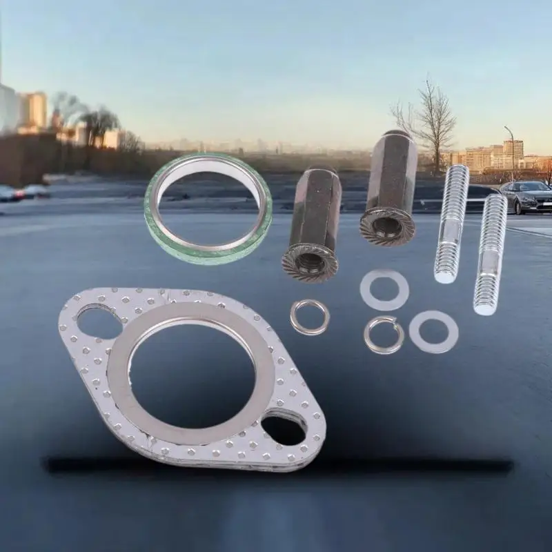 

10Pcs/set Exhaust Bolt Gasket Metal Stud Nut Kit Fit For GY6 50-150cc Scooters ATVs Go Karts Moped Quad Parts