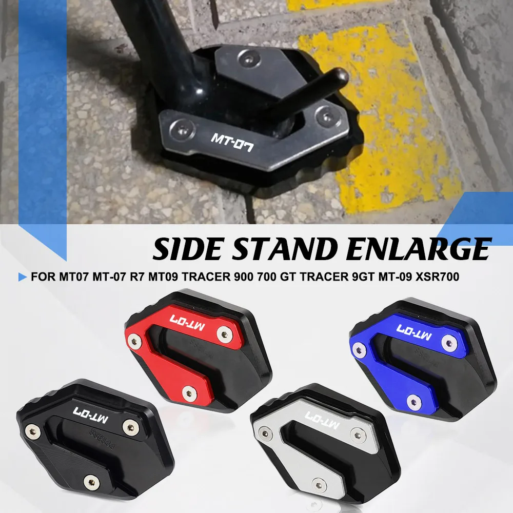 

Kickstand Enlarge Motorcycle Foot Side Stand Extension For YAMAHA MT07 MT-07 R7 MT09 tracer 900 700 gt TRACER 9gt MT-09 XSR700