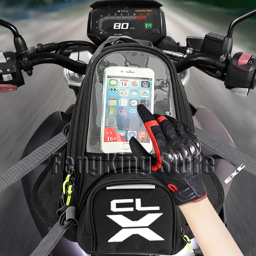 

For CFMOTO CLX 700 700CL-X 700CLX clx700 CL-X Motorcycle Magnetic Bag Riding Bag Navigation Fuel Tank Bag Large Screen