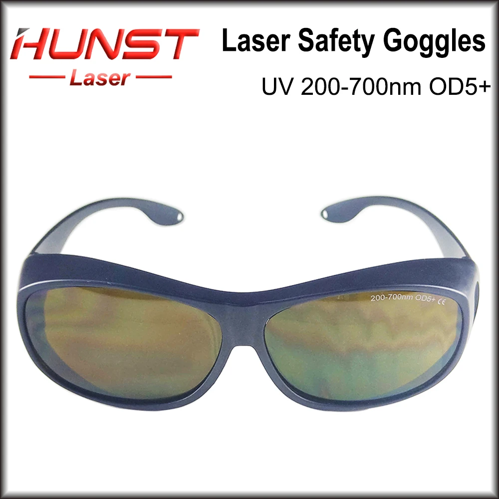 Imagem -04 - Hunst Professional Laser Óculos de Segurança Óculos de Proteção para Olhos para 355nm 450nm 520nm 532nm 650nm uv Verde Azul Vermelho Od5 +