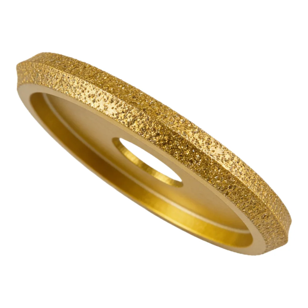 3inch 75mm V Shape Dry Vacuum Brazed Grinding Wheel Edging Profile Grinding Disc Diamond Grinding Wheel Demi-bullnose Edge Disc