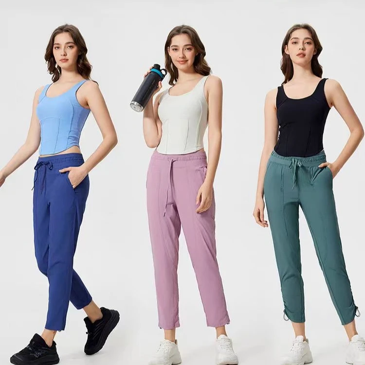 

Lemon Women Yoga Slim Close-fitting Backless With Chest Pad Tank Tops Elastic Breathable Sports Fitness Gym Training Vest