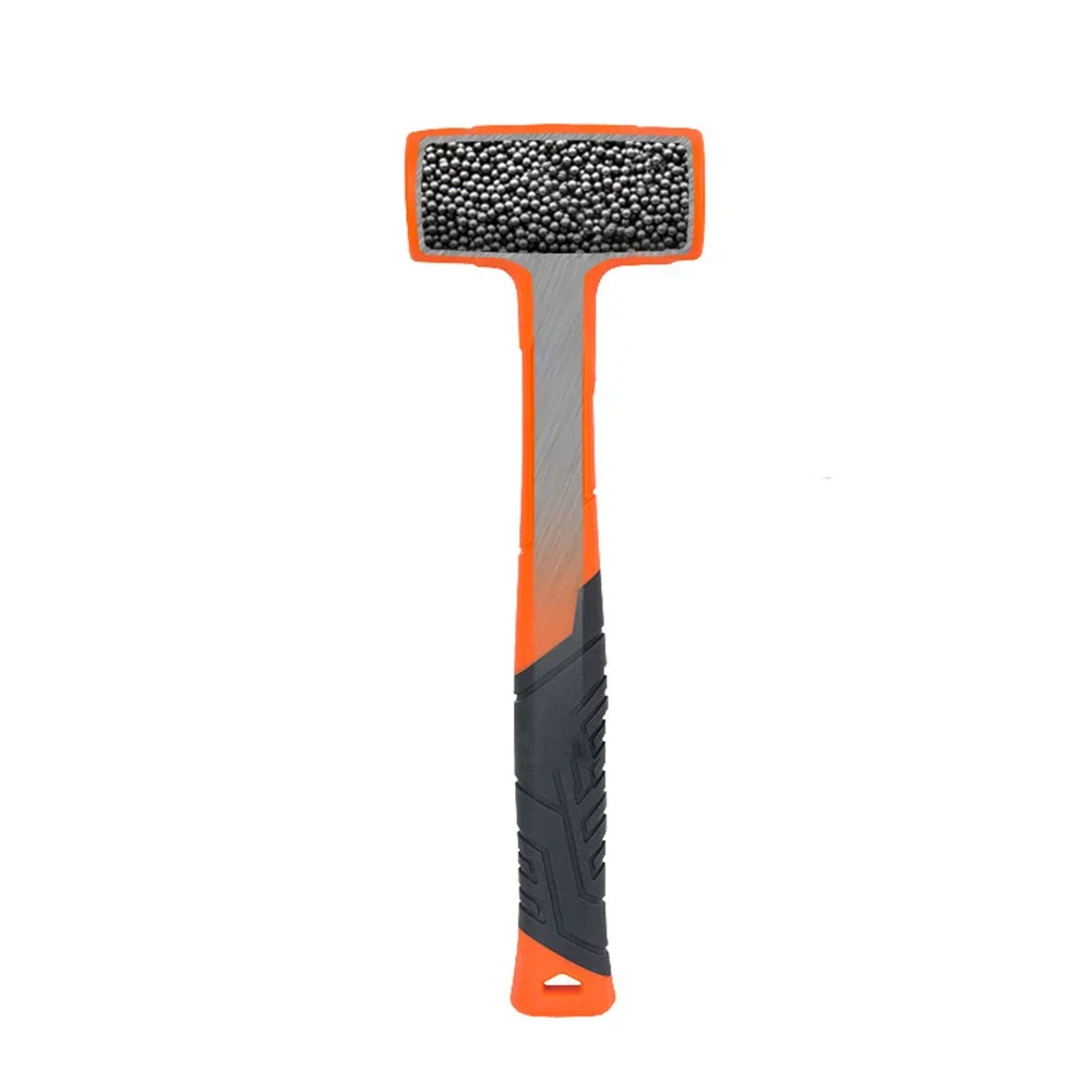 0.5LB/1LB High Quality Rubber Hammer Steel Shot Filled PVC Rubber Dead Blow Hammer Non-Marring & Spark-Free For Tile/Wood/Auto