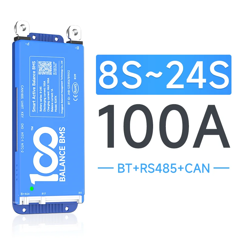 Daly BMS 4S 8S 10S 13S16S 17S 24s Smart bms wifi Actieve balans BT 200A 100A 150A Lifepo4 Li-ion bms lifepo4 Duitse Amerikaanse Verzending