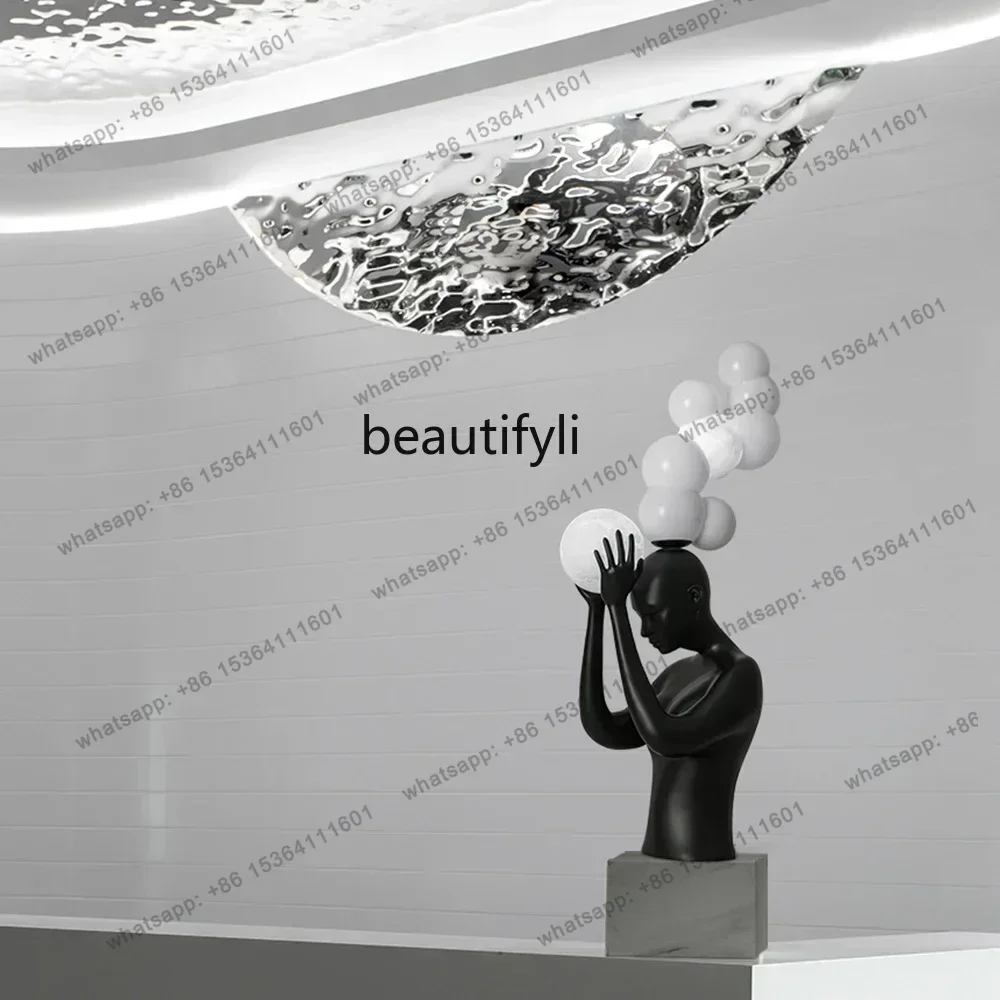 

Абстрактный дизайн, скульптура гуманоида, орнамент, креативный выставочный зал, свет, роскошное украшение, входная фигурка, произведение искусства