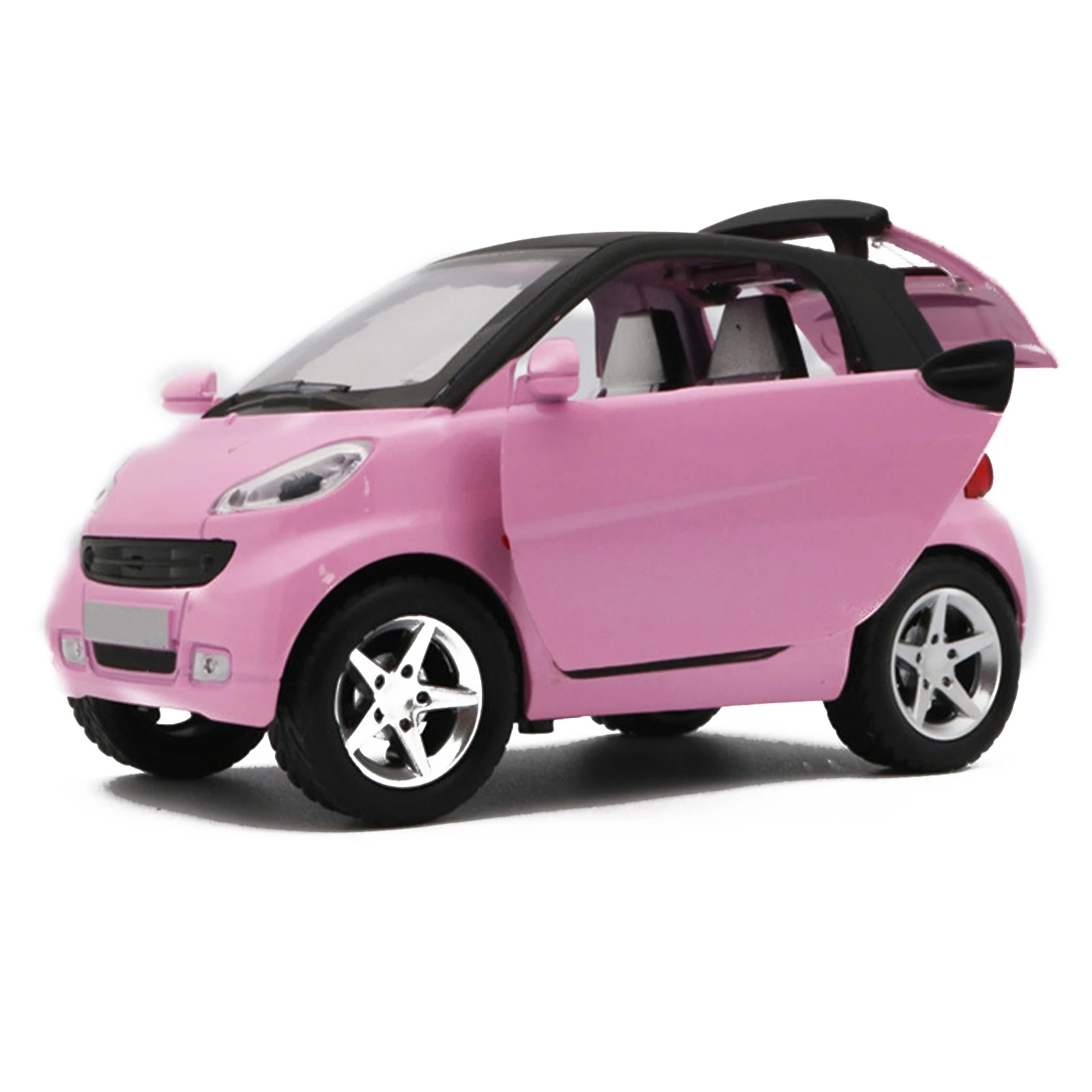 1:32 Roze Pull-Back Model Speelgoed Auto Slimme Legering Metaal Diecast Voertuig Speelgoed Auto Model Kids Gift Auto speelgoed Voor Kinderen