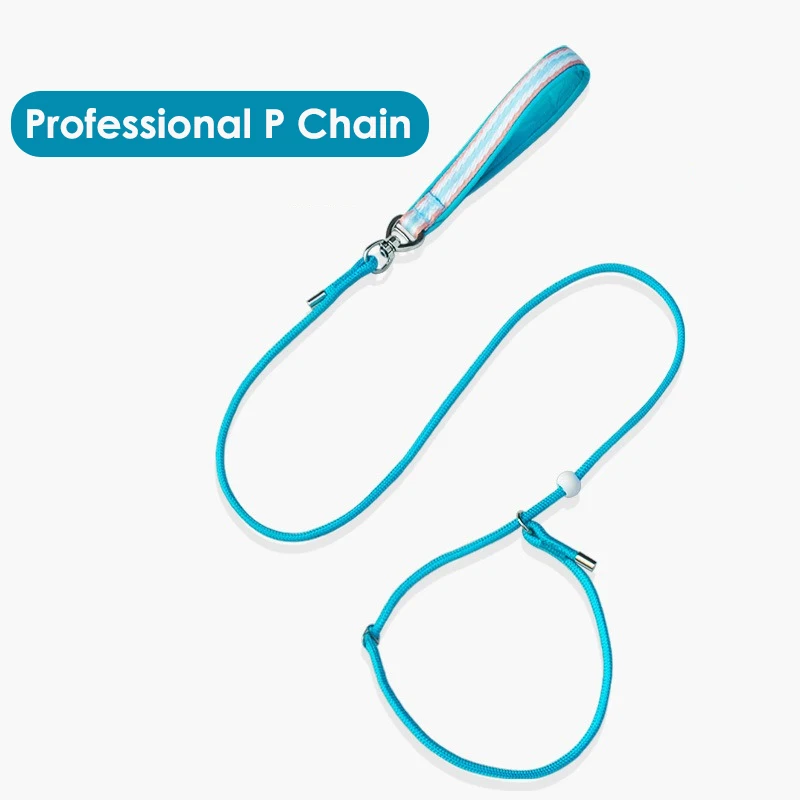 Class Training Pet Dog Chain 150cm Wear Resistant Leash for Big Dogs Anti Knot Walking Running Husky Nylon Puppy Accessories