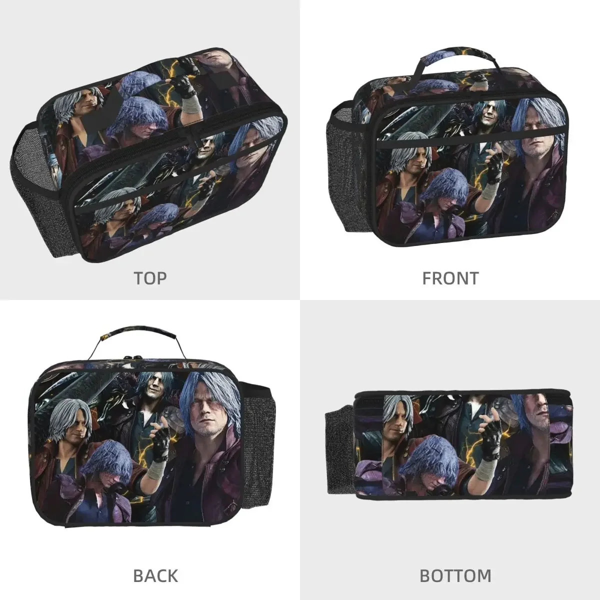 Limited Dante Devil May Cry Insulated Lunch Bag for Women Children Portable Food Boxes Thermal Lunch Box Tote
