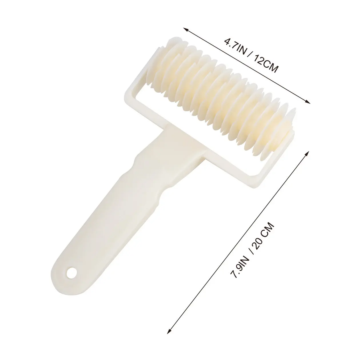 Cream White Lattice Cutter Premium Plastic Baking Tool for Pastry Cake Cookie Bread Decorative Pattern Kitchen