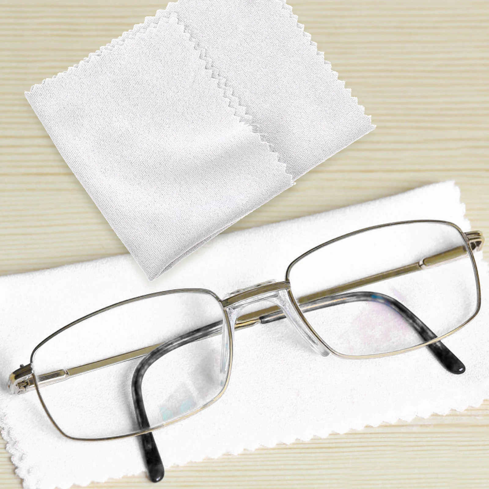 2 Pcs Glasses Lens Wipes Camera Cleaner Eyeglass Cleaning Cloths Eyeglasses Microfiber