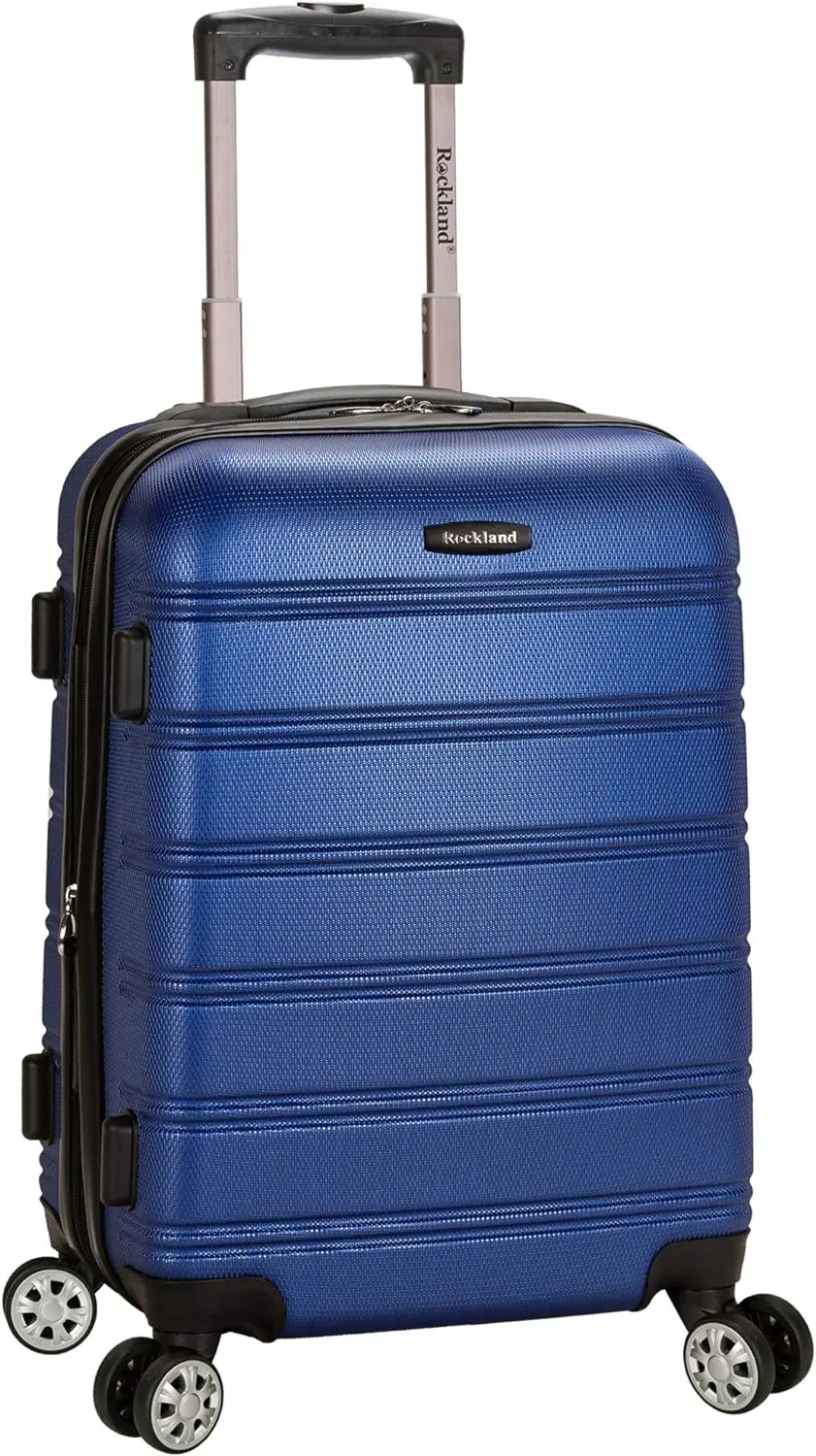 

Rockland Melbourne Hardside Expandable Spinner Wheel Luggage, Blue, Carry-On 20-Inch