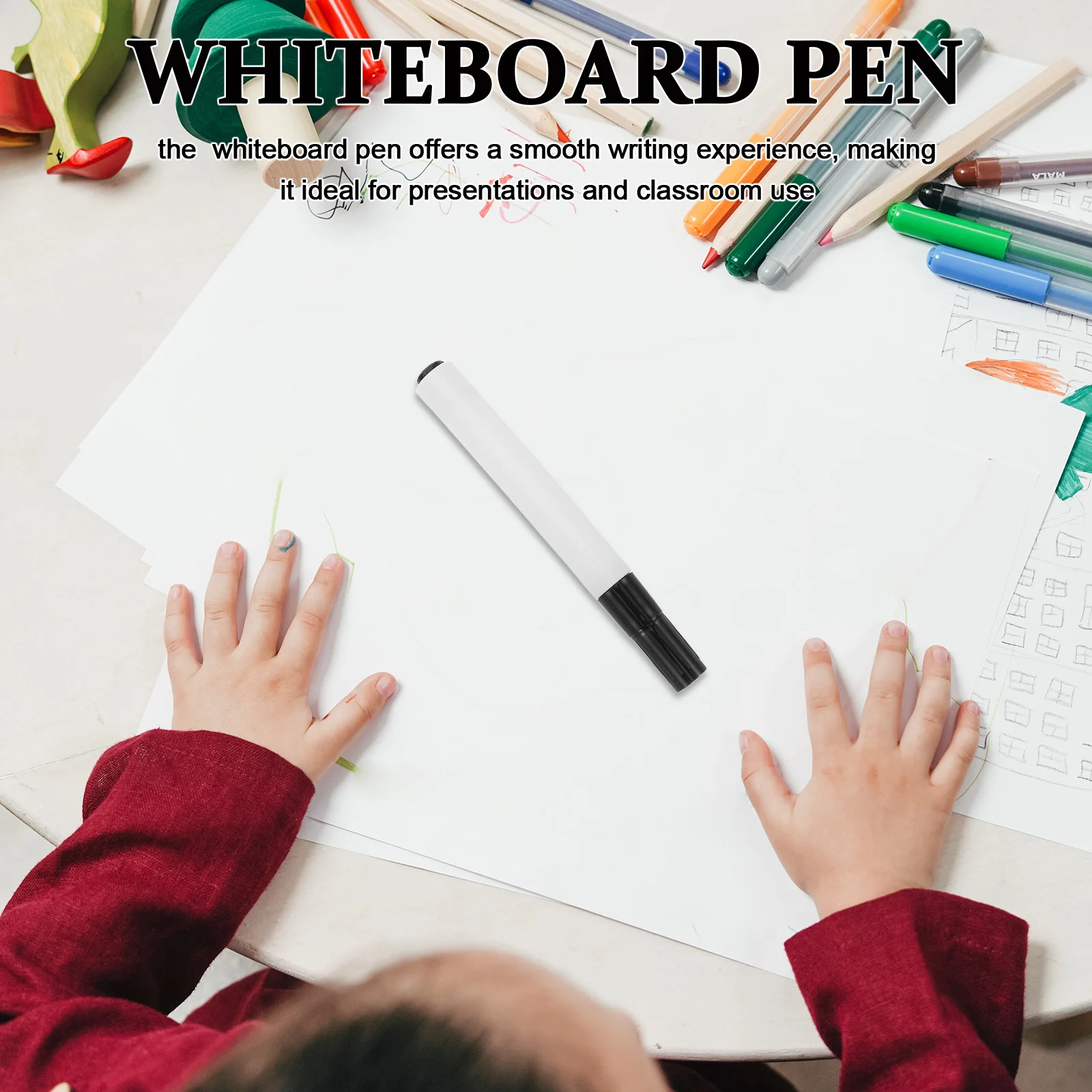10 szt. Markerów do tablic kredowych z wymiennymi wkładami, puste obudowy, pisaki suchościeralne, płynny przepływ tuszu, cienka końcówka, markery do tablic, łatwe w czyszczeniu, do szkoły