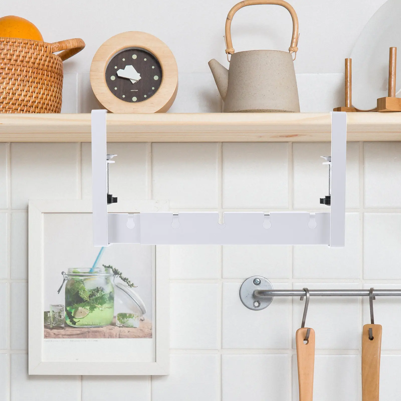 

Cable Management Tray Under Desk for Wire Organizer Cord Storage Rack Desktop Cable Management Solution with Heavy Duty Load