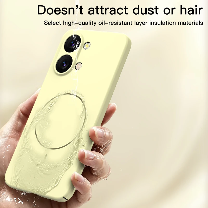 Premium Skin Feel Matte Silicone For Magsafe Phone Case For Xiaomi POCO X8 Pro Max Wireless Charging Protector Cover Funda Coque view 2