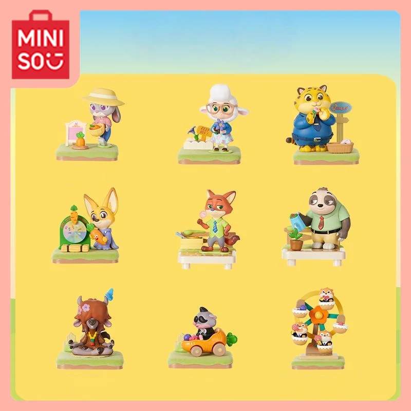 

MINISO Kawaii аниме Insane Animal City Autumn Manor серии фигурка глухая коробка милый кулон студенческий подарок на день рождения подарки для девочки