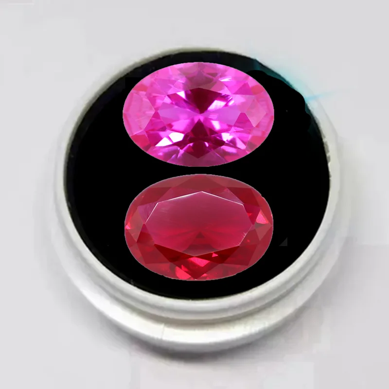 

Large Pink/Red Ruby Sapphire 13x18mm Sri-Lanka Oval Cut VVS Loose Gemstone For Diy Jewelry Making