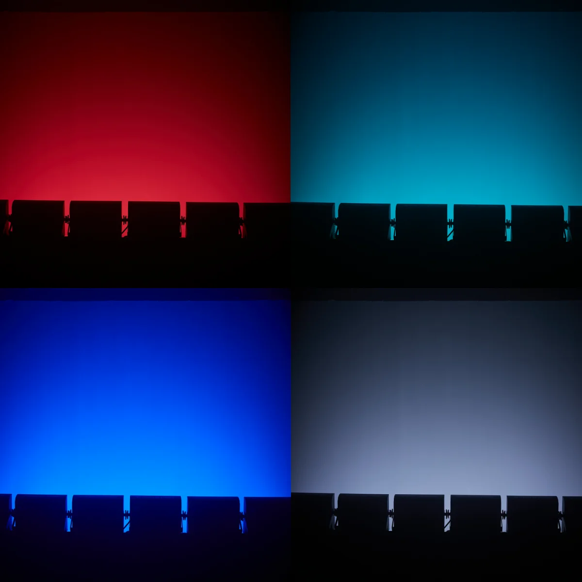 200 واط LED RGBW 4in1 48 منطقة ضوء إحترافي أبيض 8000 كيلو DMX السوبر مشرق Dj الجدار غسالة بار ضوء إحترافي تأثير إضاءة المسرح