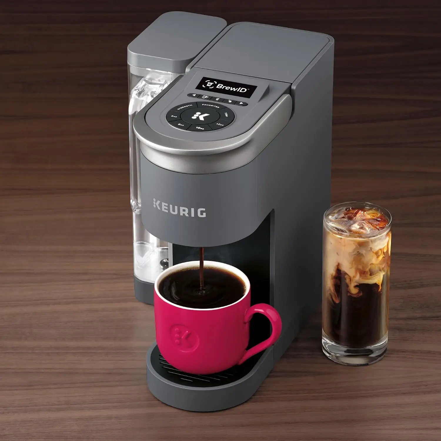 

K-Supreme SMART Single Serve Coffee Maker With Wifi Compatibility, 4 Brew Sizes, And 66oz Removable Reservoir, Compatible with A